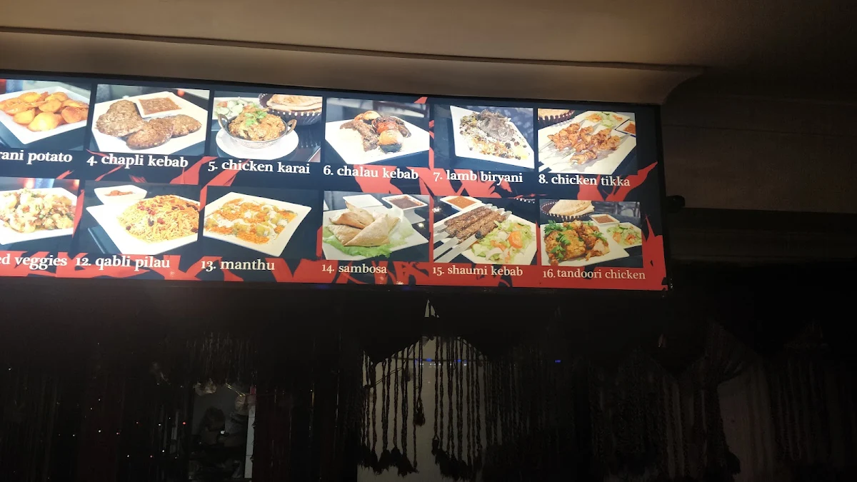 Menu, Rezah Afghan Kebab