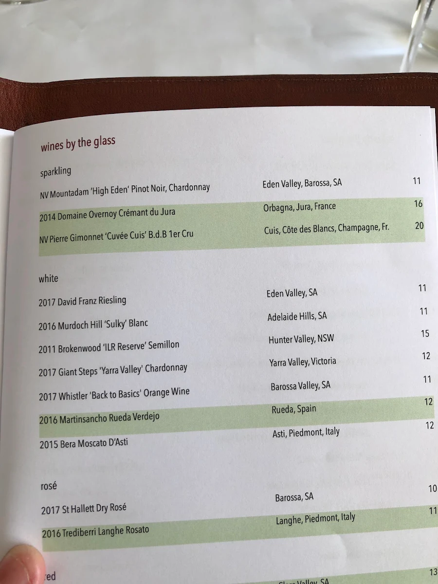 Menu, fermentAsian
