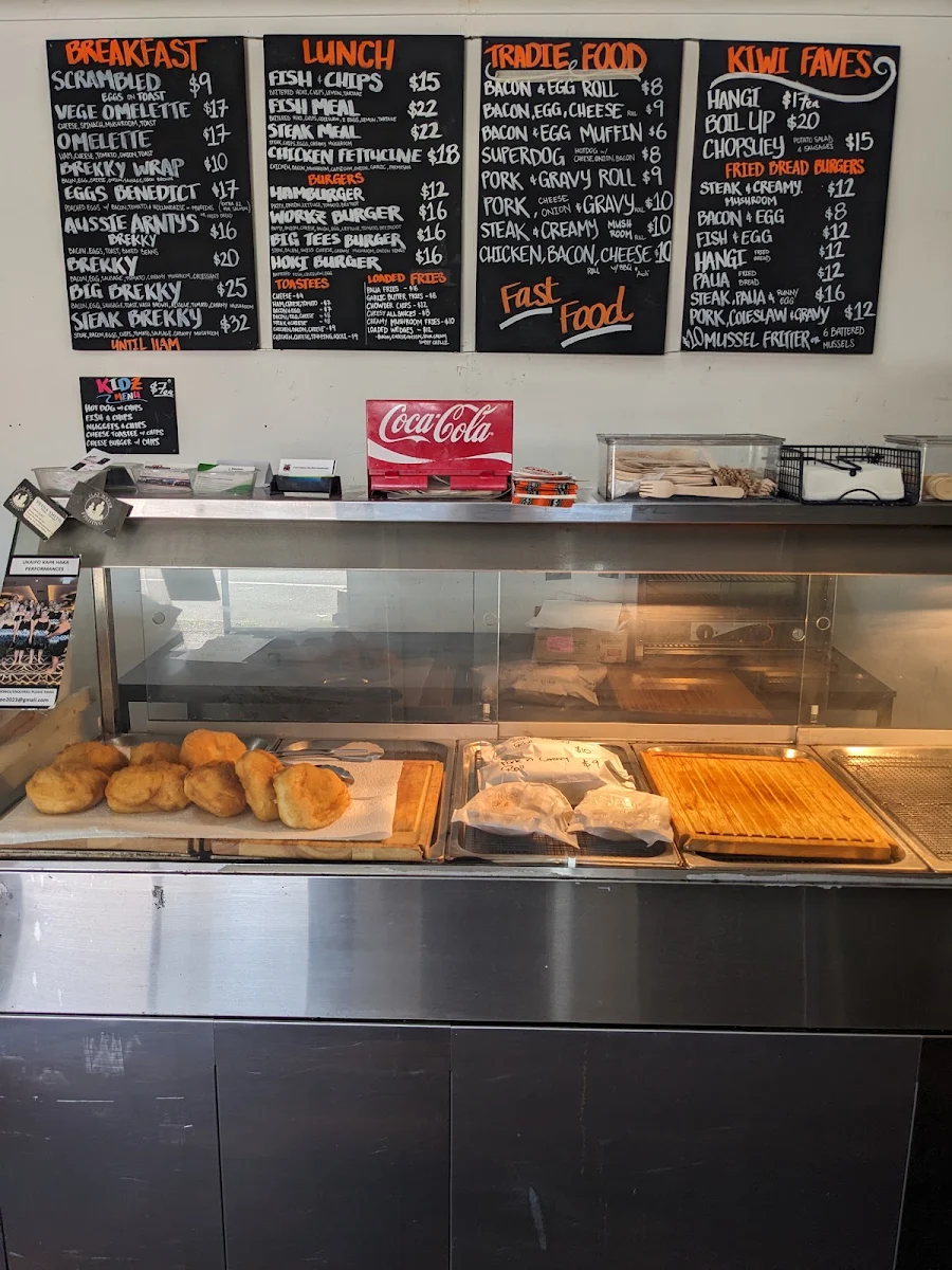 Menu, Tee's Takeaway