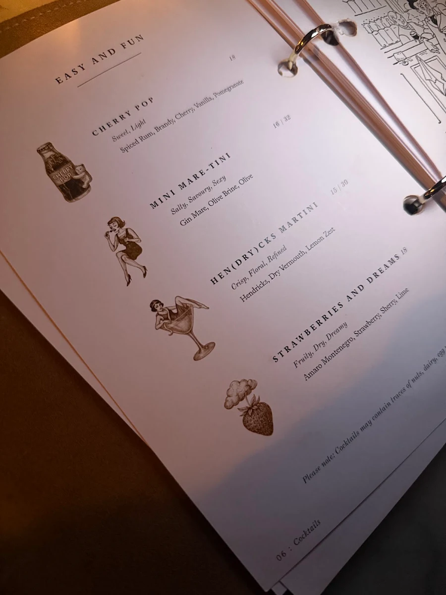 Menu, Molly