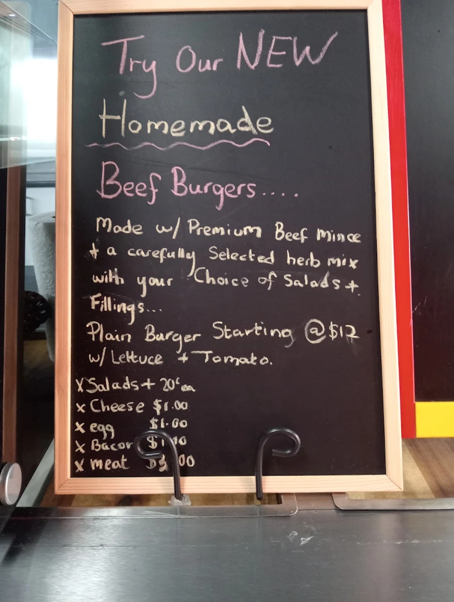 Menu, Maddy’s Takeaway