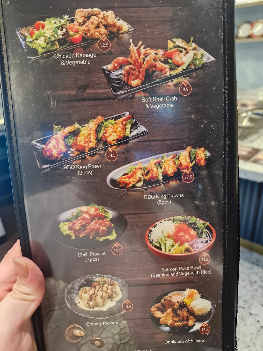 Menu, Sushi Densha Campbelltown
