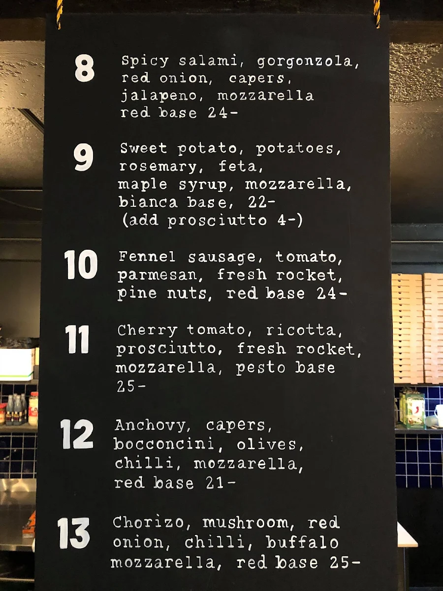 Menu, Neighborhood Pizza and Pasta