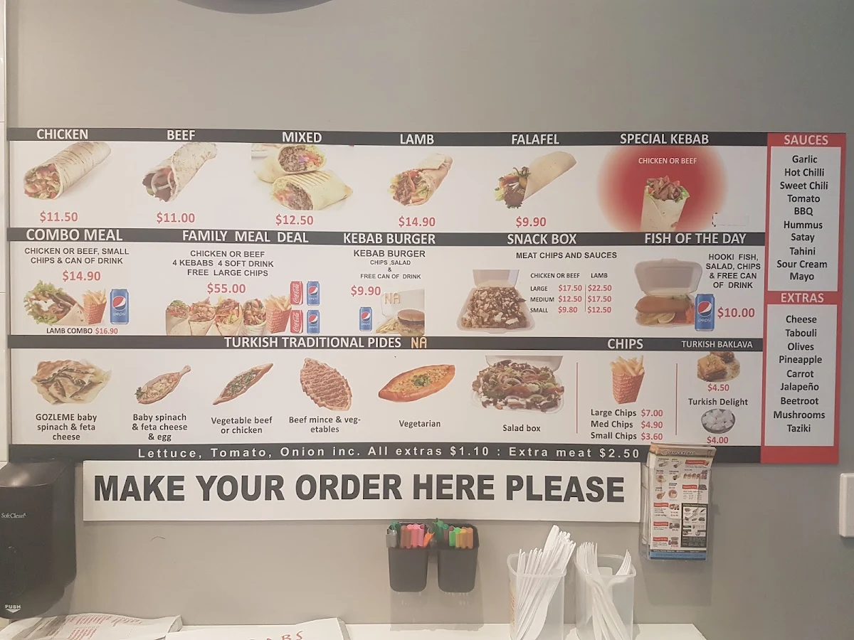 Menu, Damala Kabab