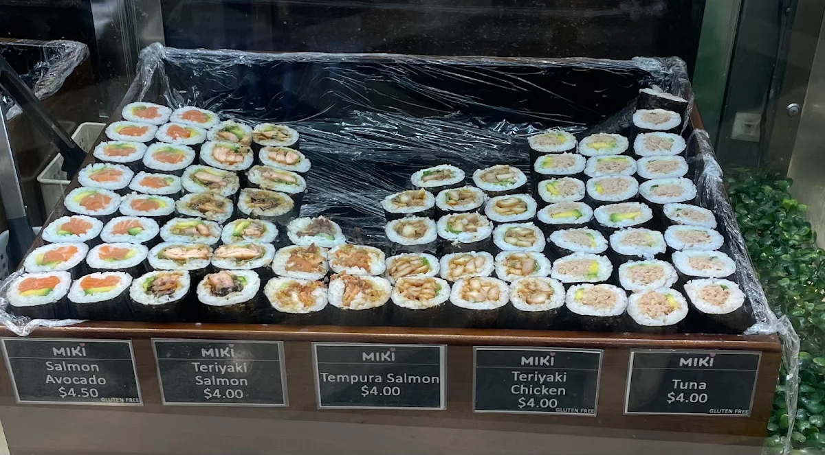 Menu, Miki Sushi Woden