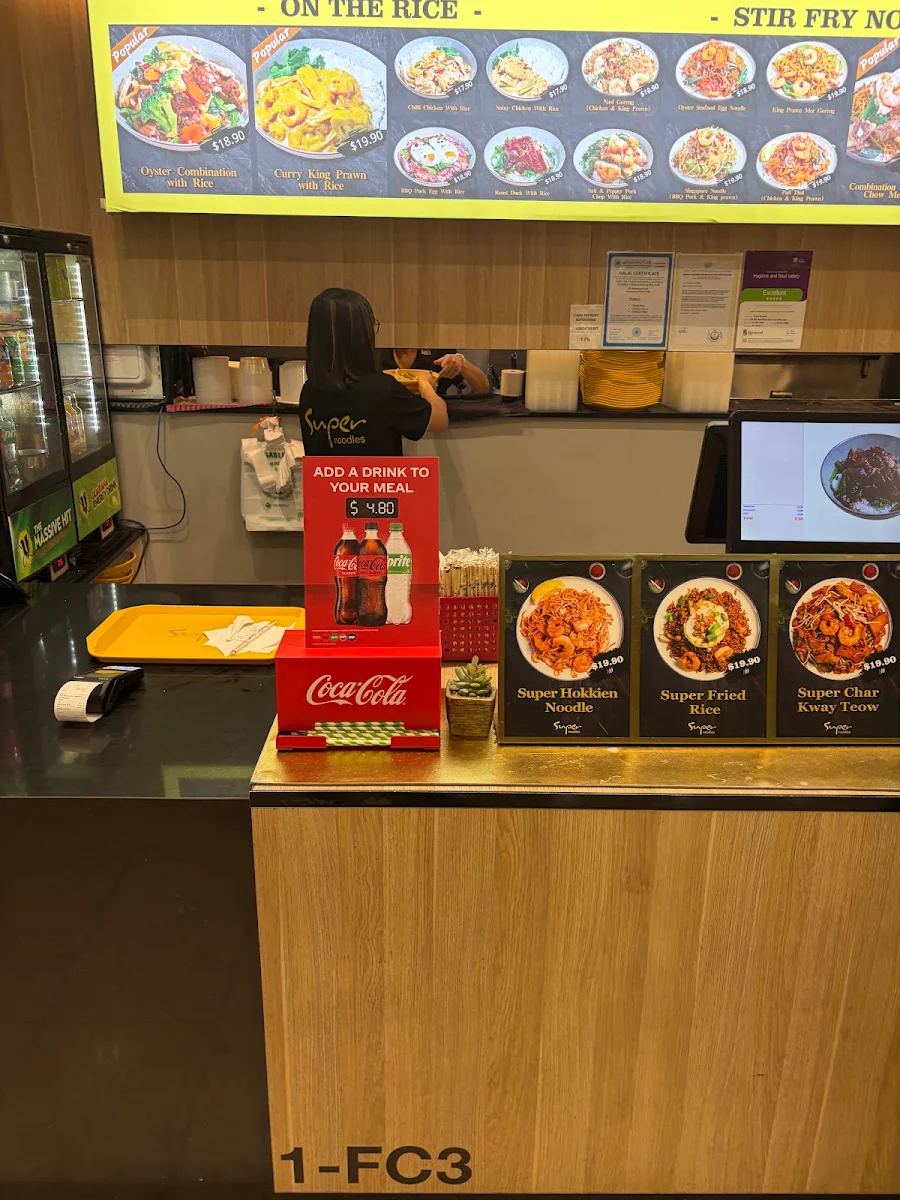 Menu, Super Noodles Burwood