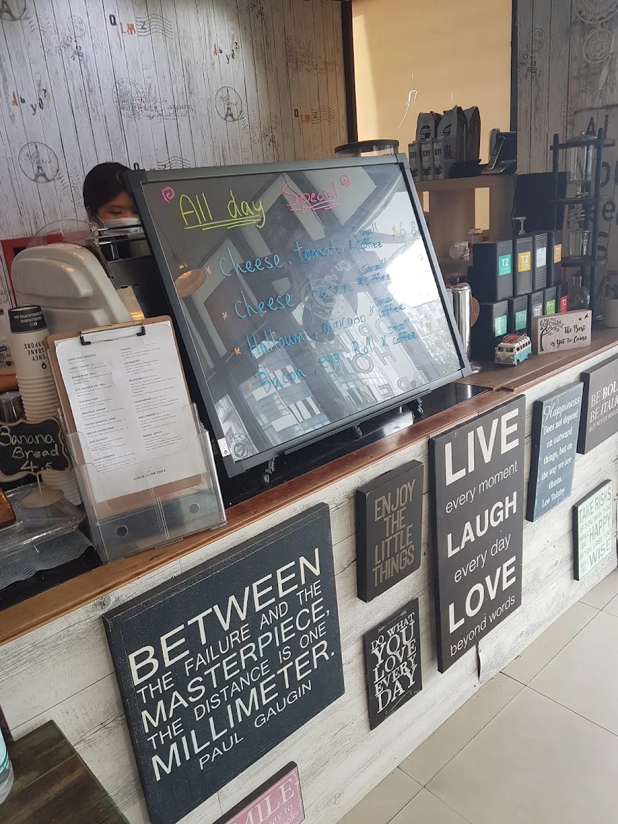 Menu, Coco Bean Cafe