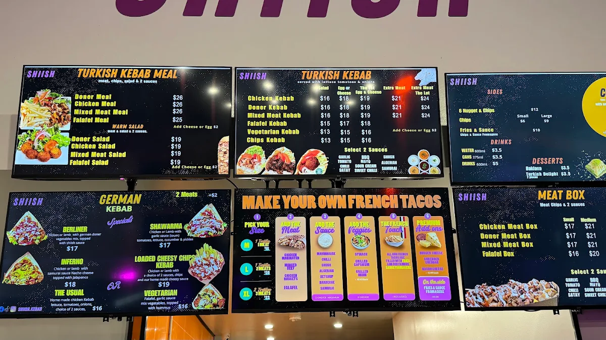 Menu, Shiish