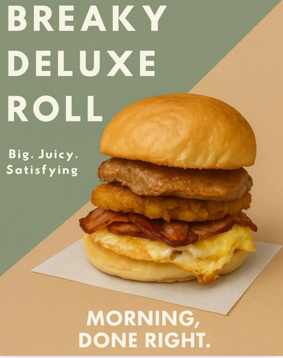 Menu, Roxy's Cafe