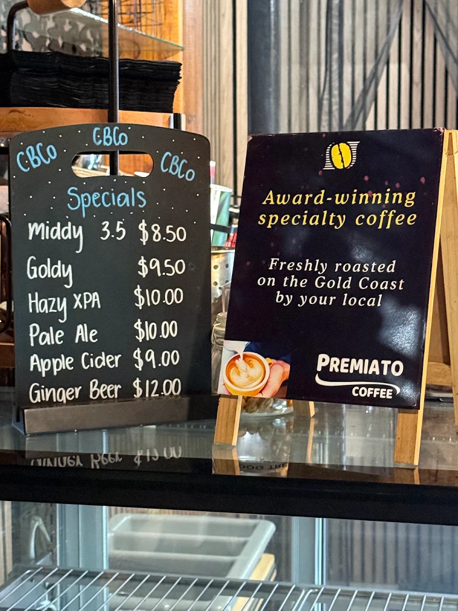 Menu, Yowie And The Goat Cafe