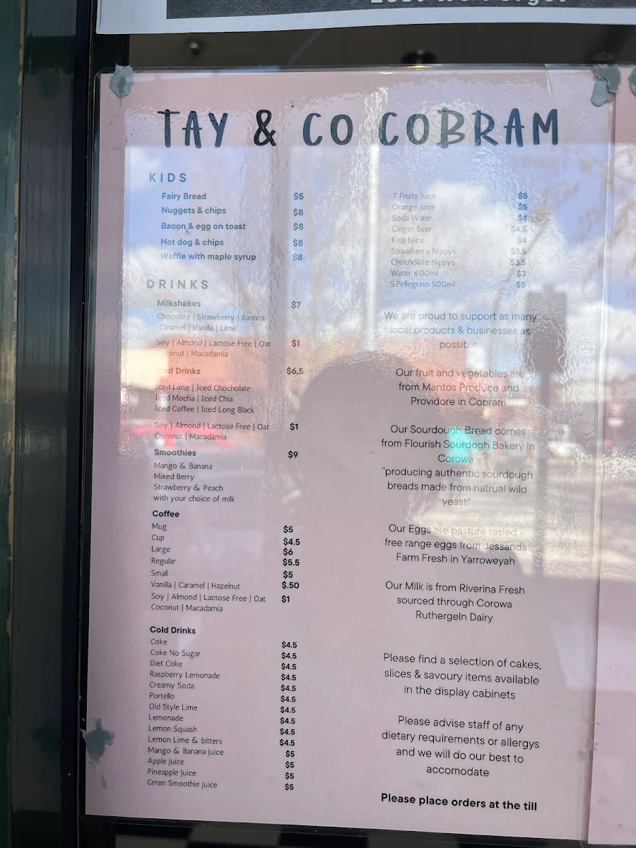 Menu, Tay & Co