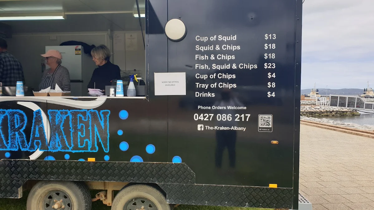 Menu, The Kraken Albany