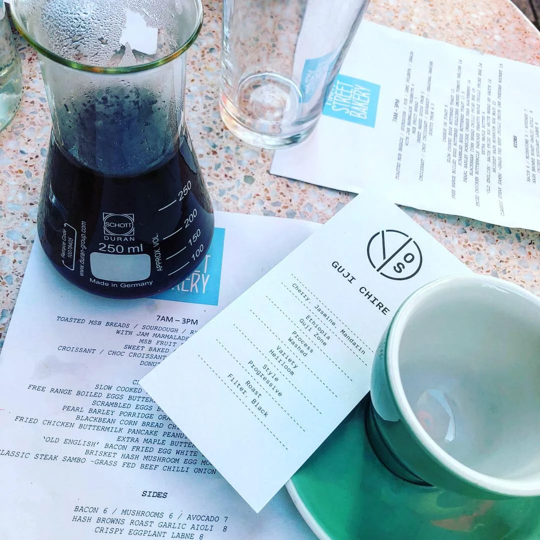 Menu, Mary Street Bakery