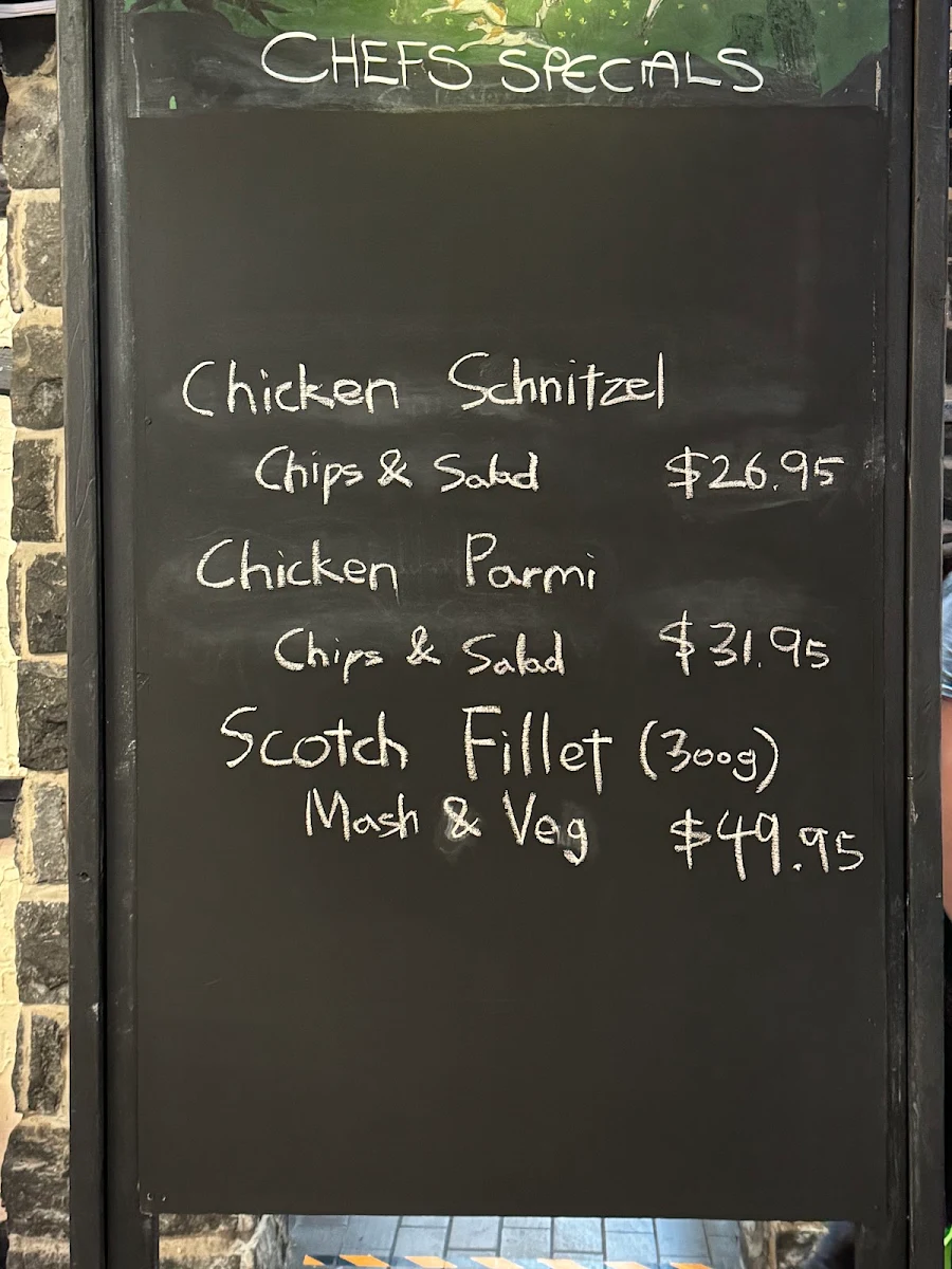 Menu, The Fox and Hounds Restaurant
