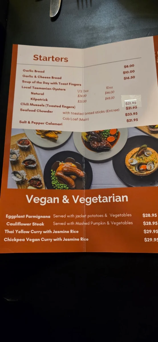 Menu, The Fox and Hounds Restaurant