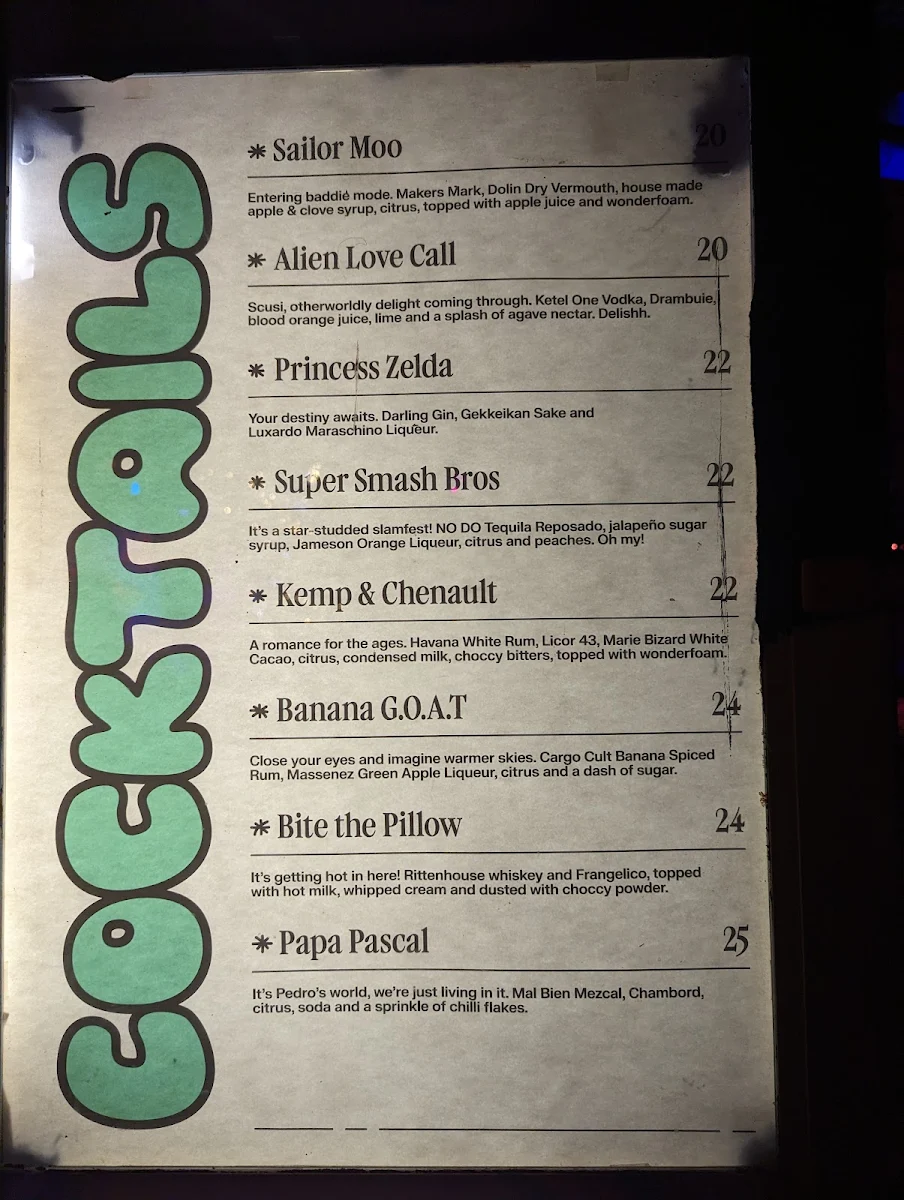 Menu, Section 8