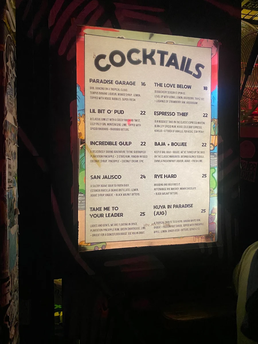 Menu, Section 8