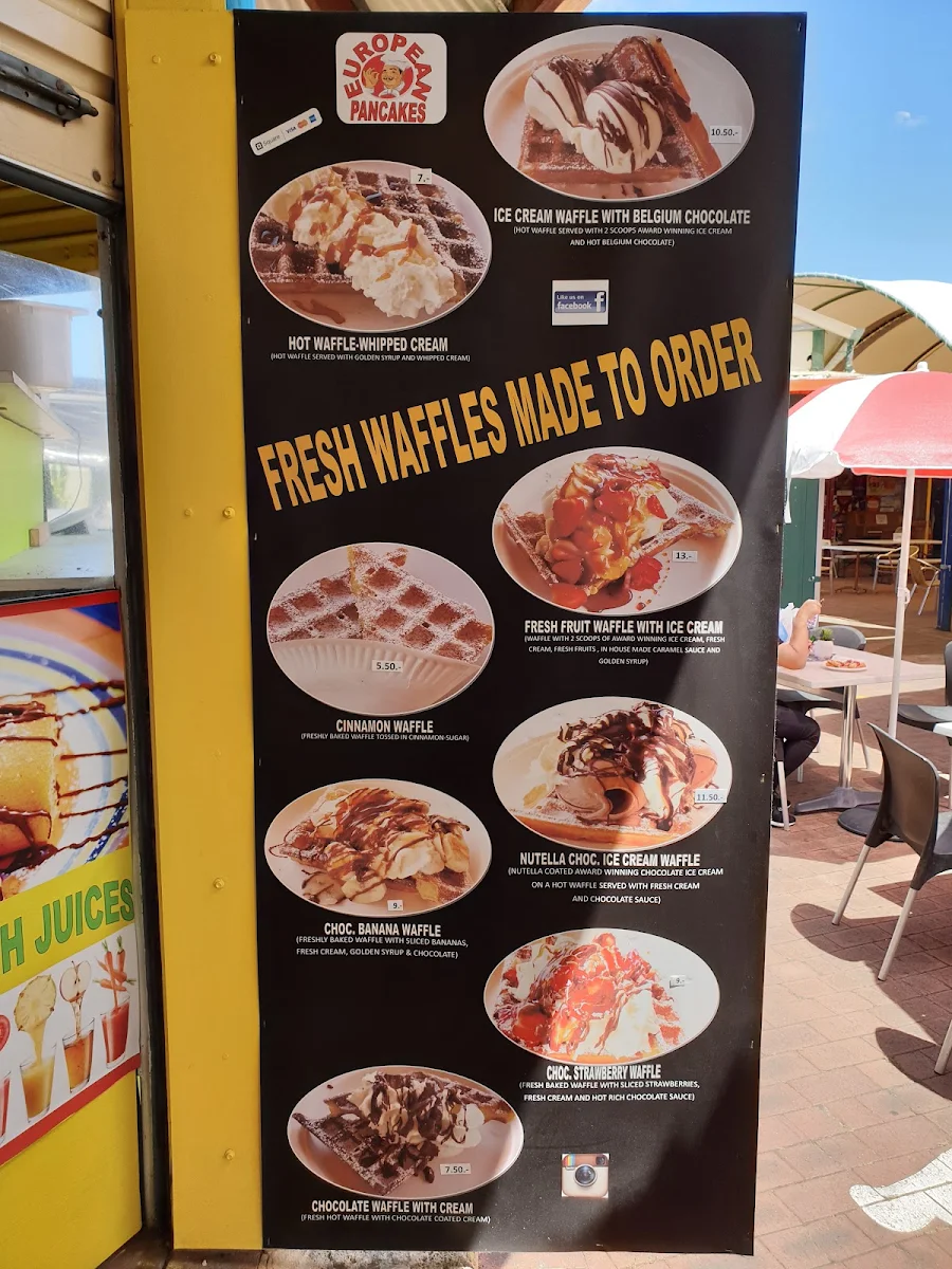 Menu, European Pancakes