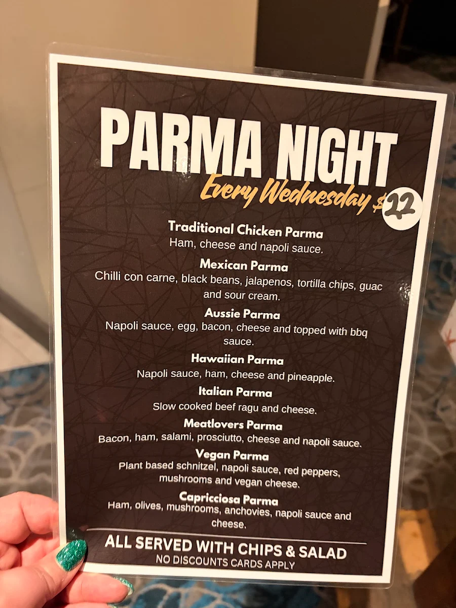 Menu, First & Last Hotel