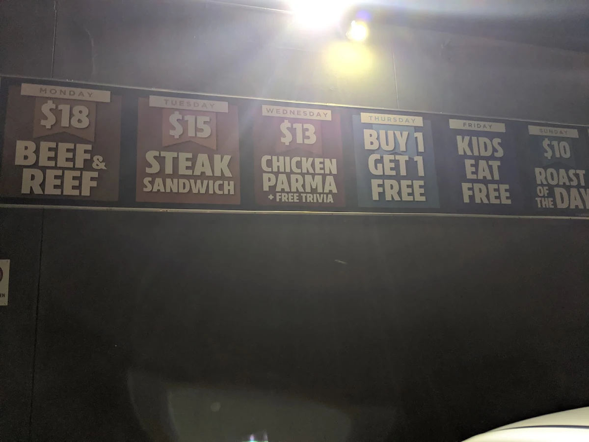 Menu, First & Last Hotel