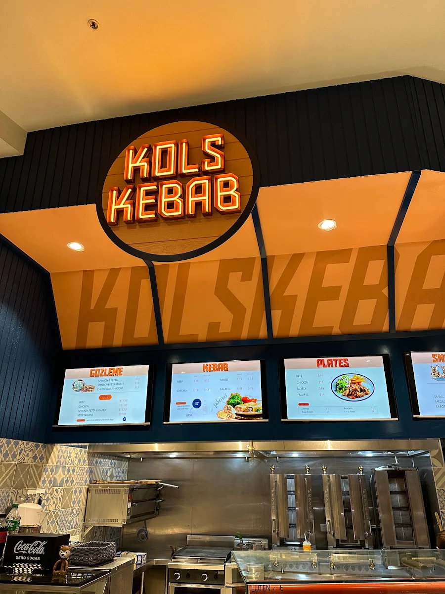 Menu, Kols kebab