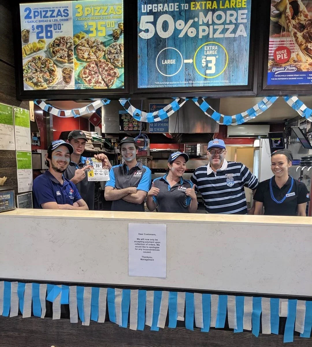 Menu, Domino's Pizza Queen St (QLD)