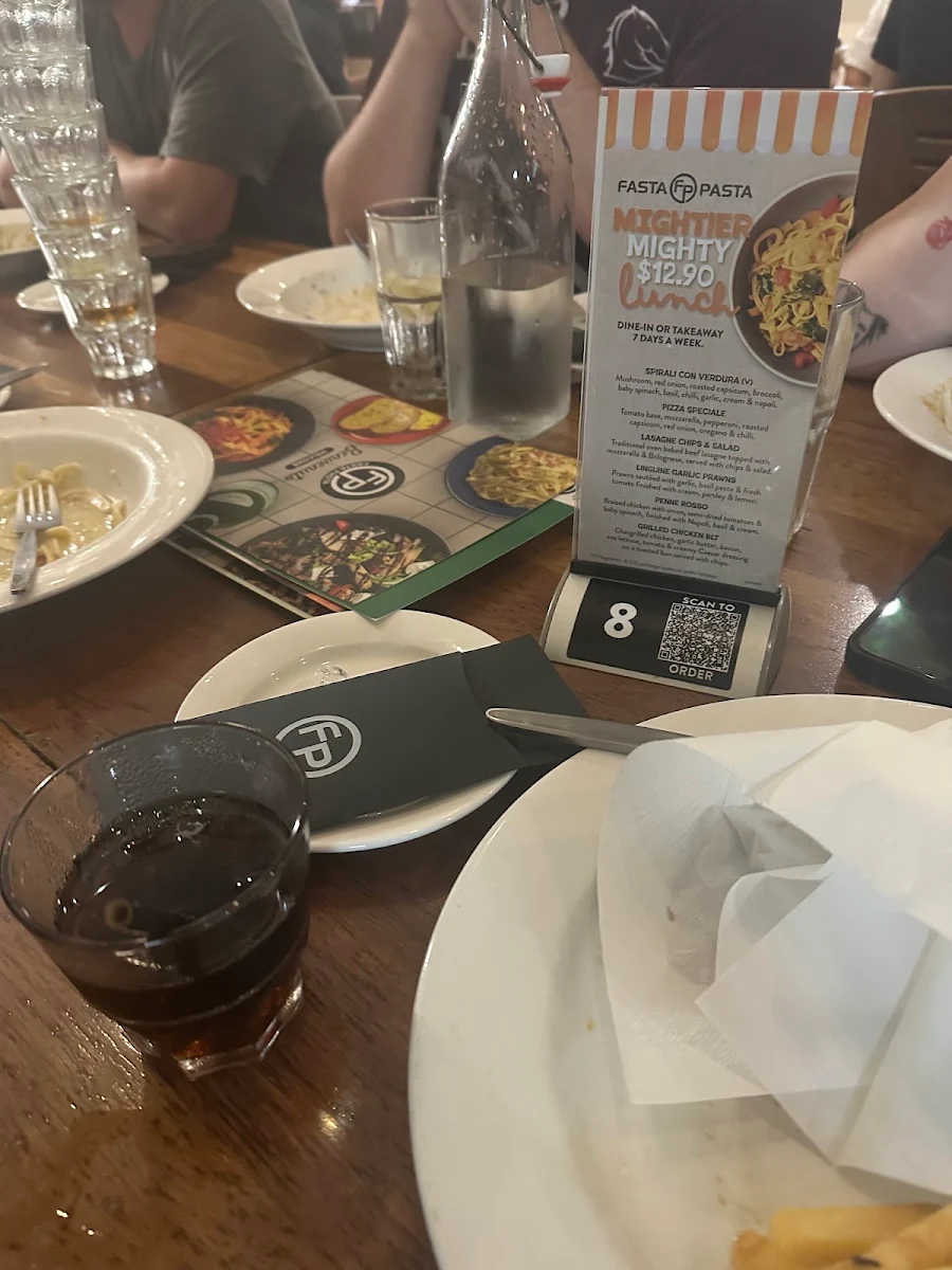 Menu, Fasta Pasta