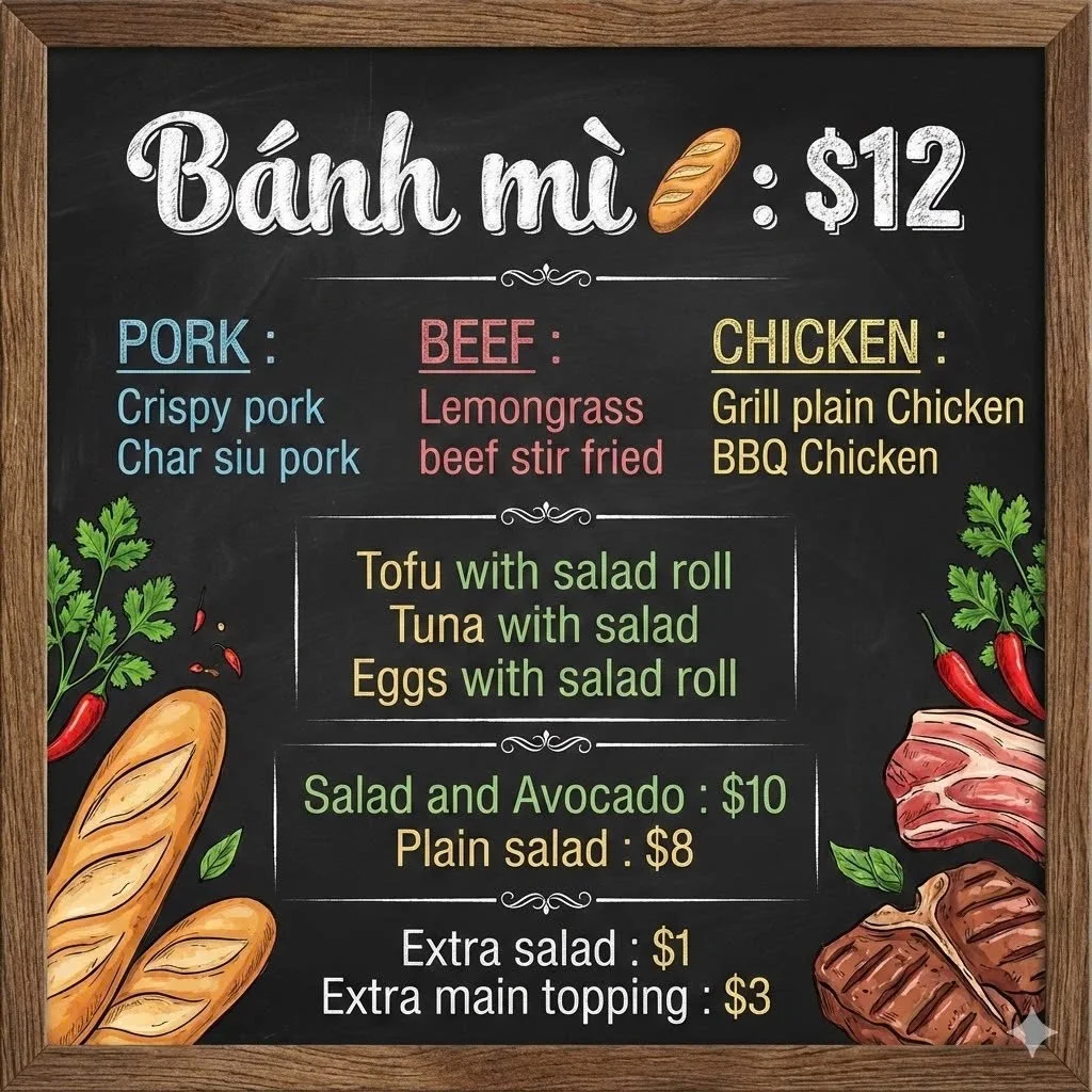Menu, La Viet Nam