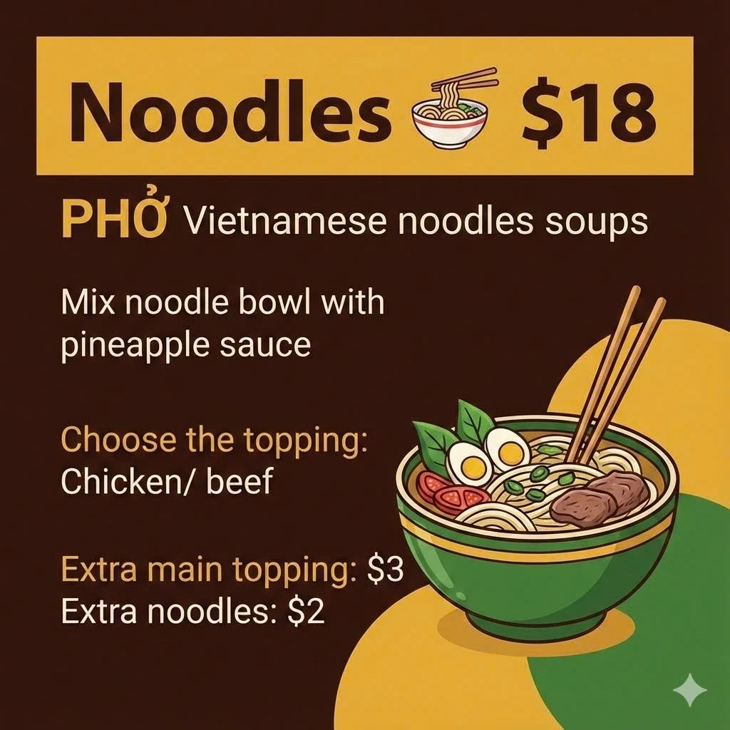Menu, La Viet Nam