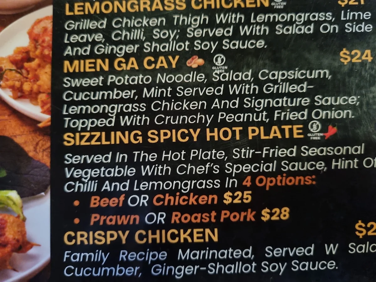 Menu, Jarn Leva Vietnamese TTP