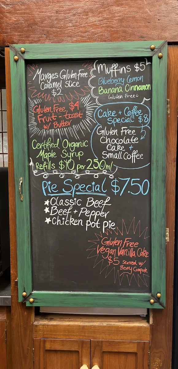 Menu, Albert's On Lyrebird