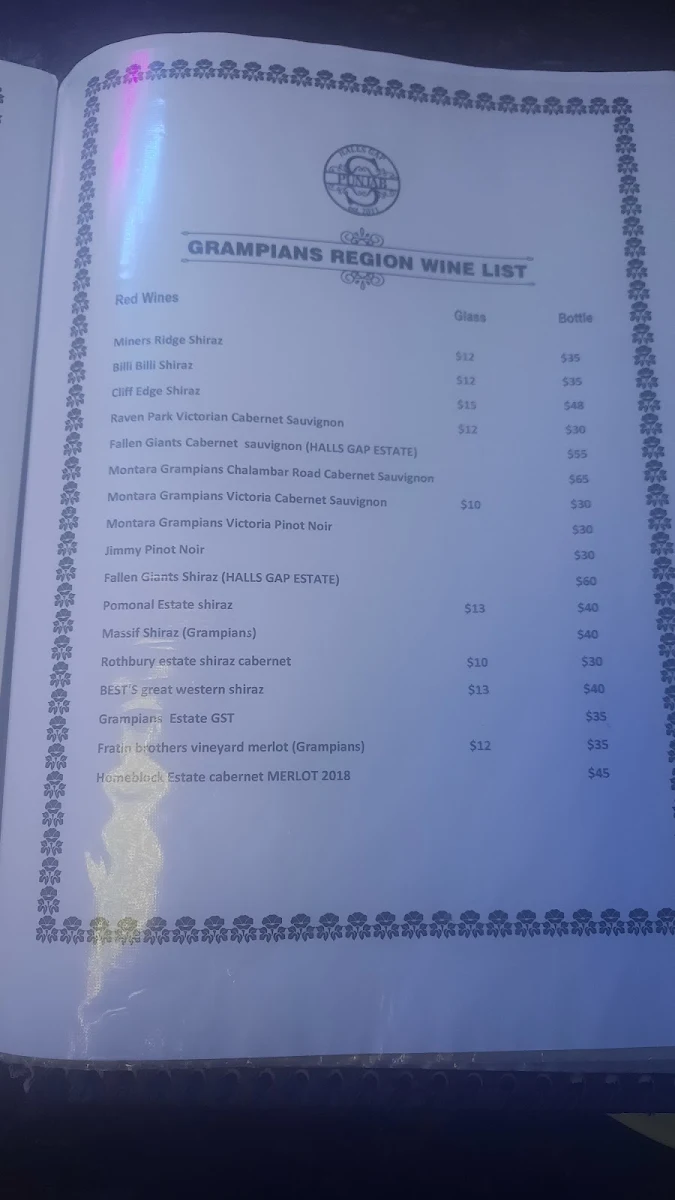 Menu, Spirit of Punjab
