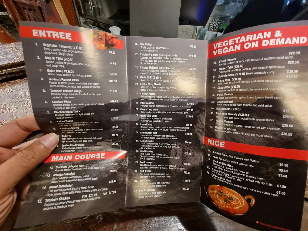 Menu, Spirit of Punjab