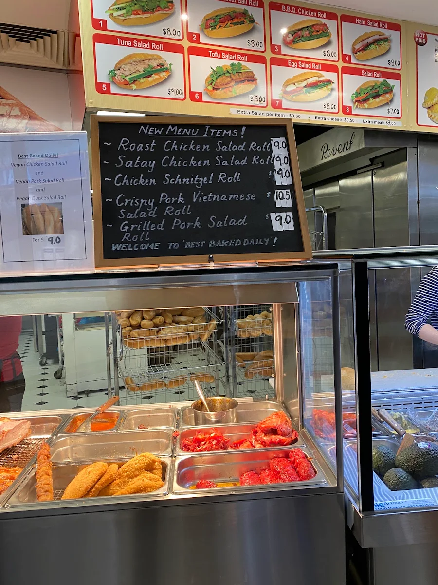 Menu, Best Baked Daily