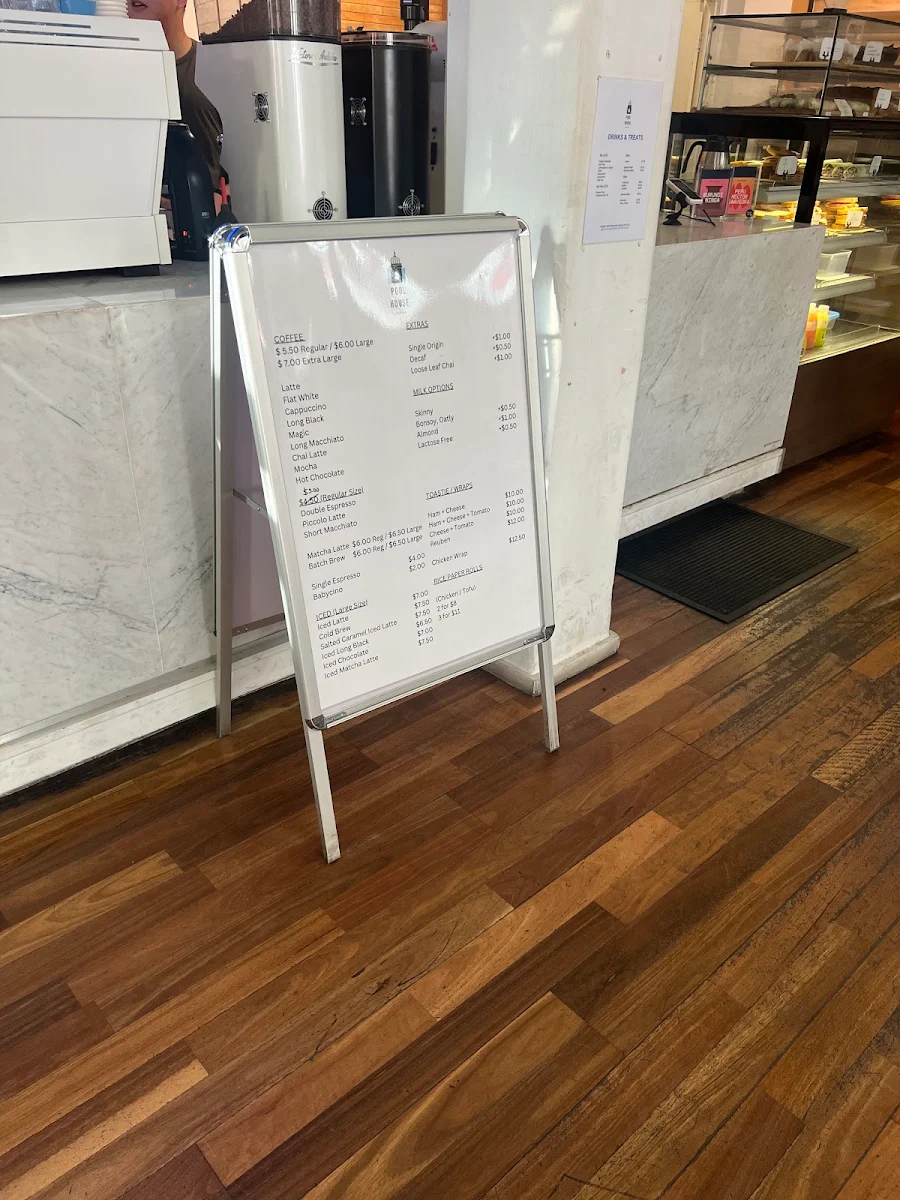 Menu, Poolhouse Coffee