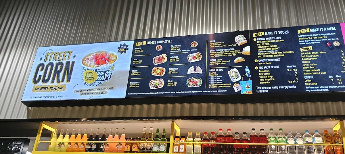 Menu, Guzman y Gomez - Glenelg East
