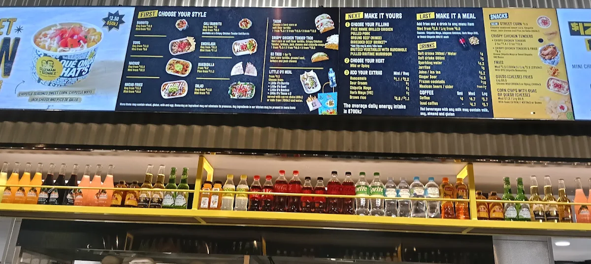 Menu, Guzman y Gomez - Glenelg East
