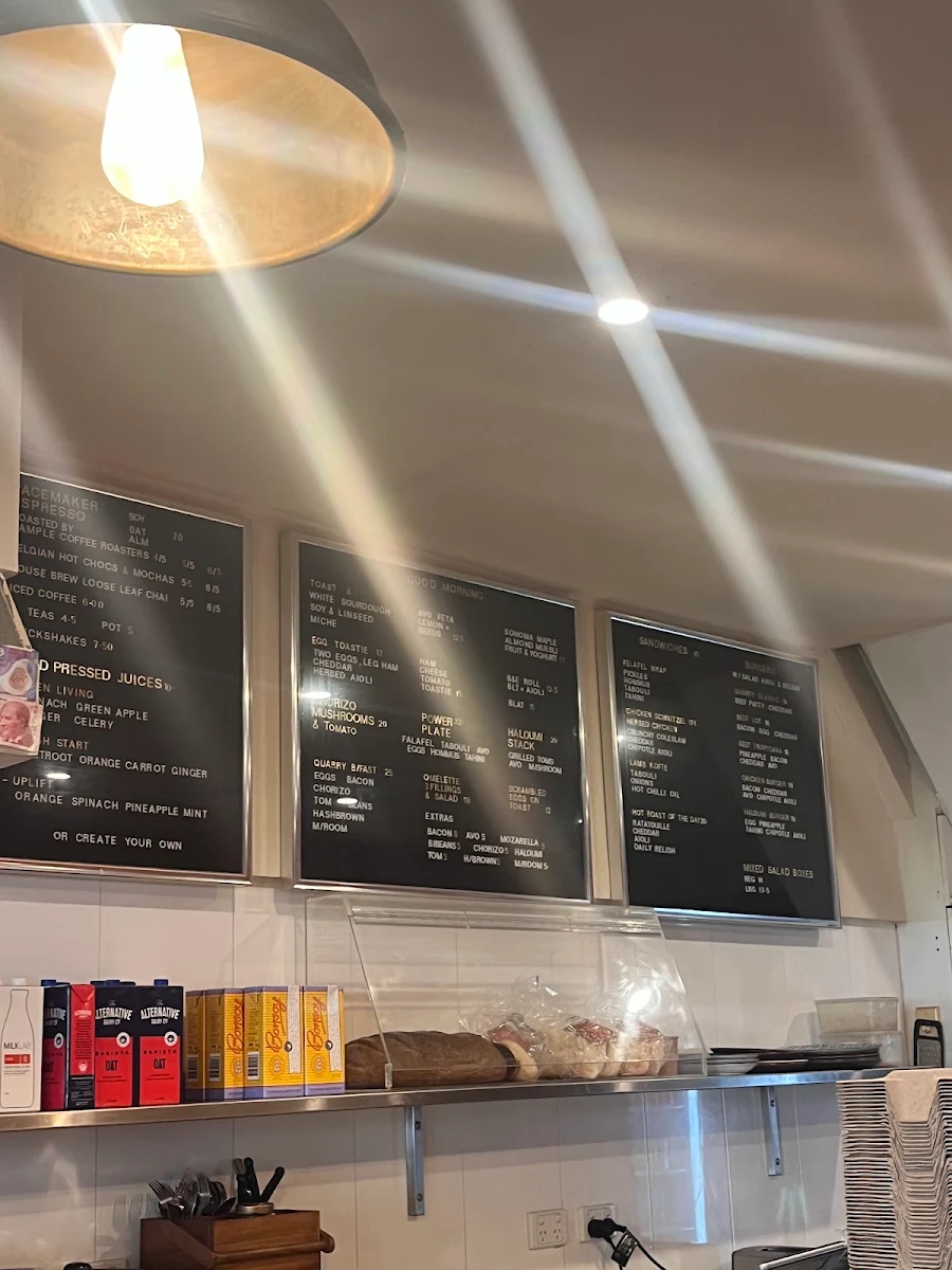 Menu, Quarry Street Coffee House Ultimo