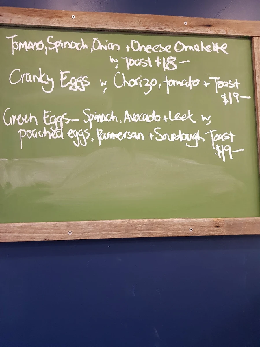 Menu, INK Cafe & Takeaway