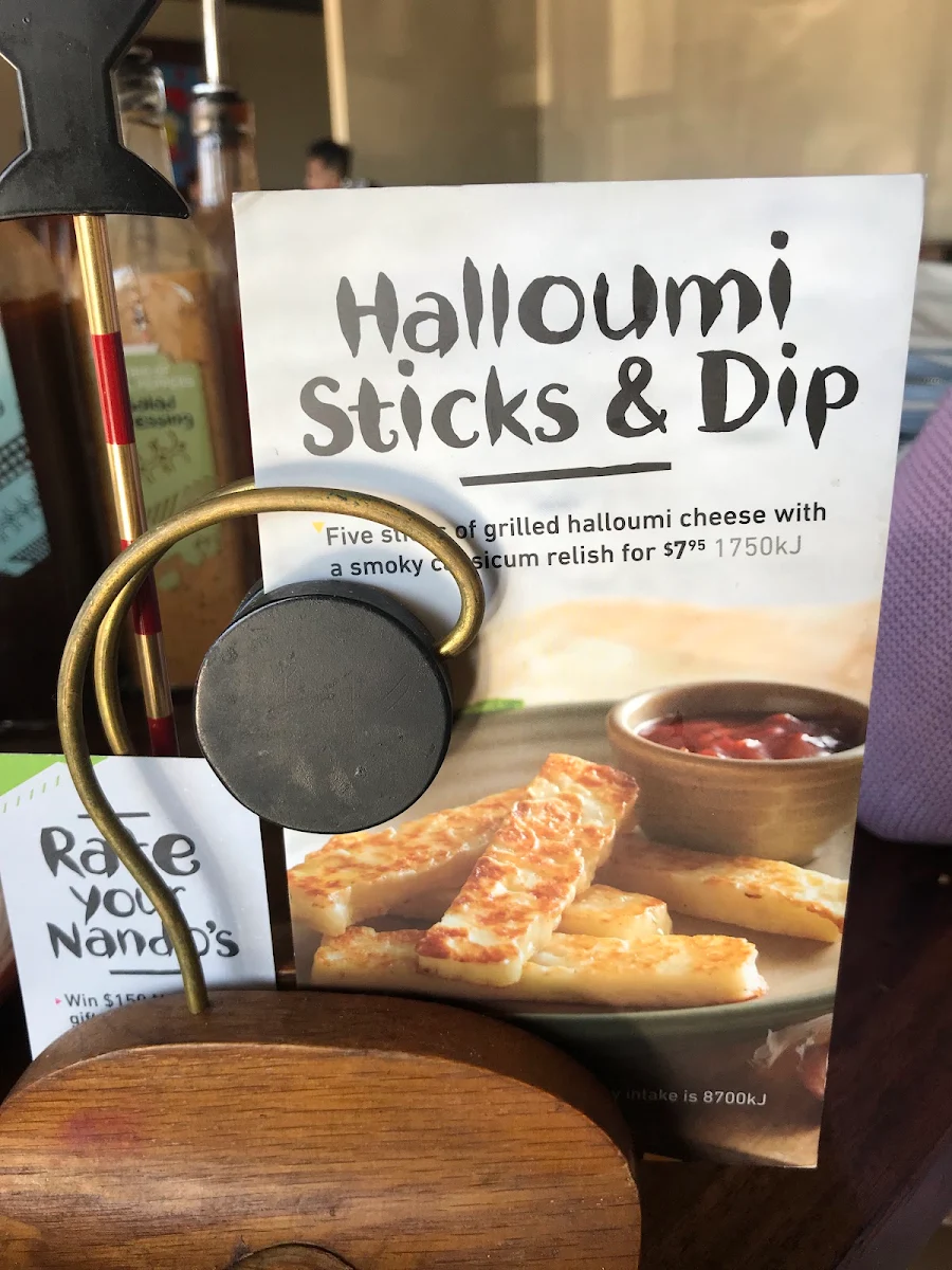 Menu, Nando's Braeside