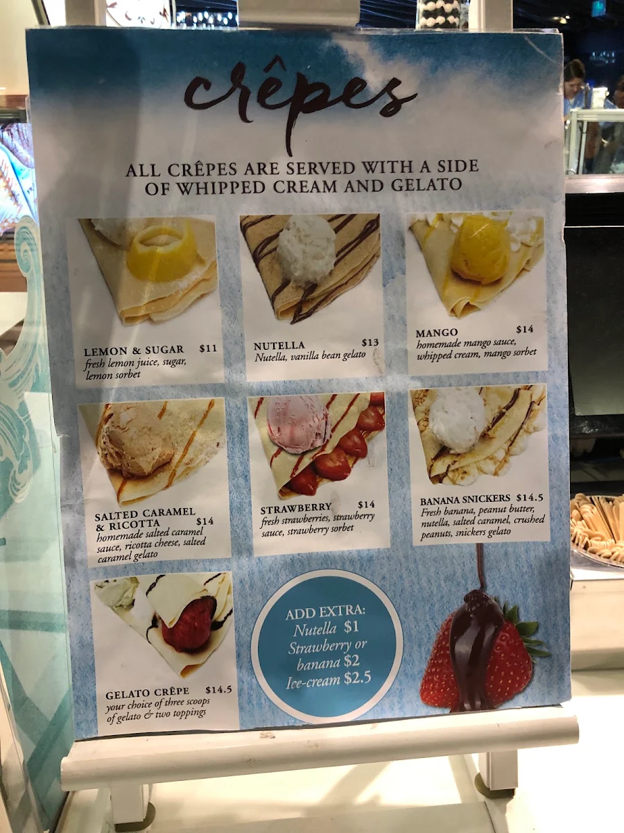 Menu, Via del Corso
