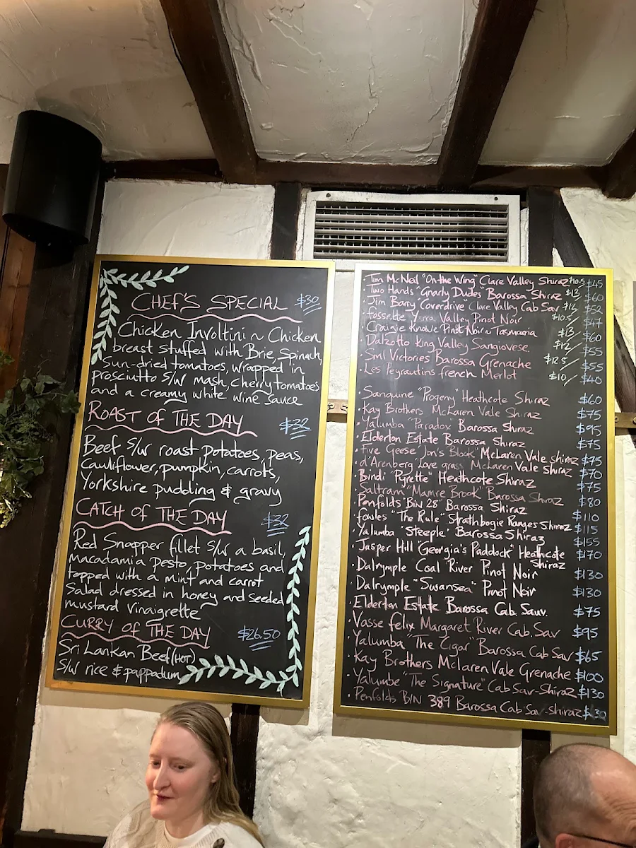 Menu, The Sherlock Holmes