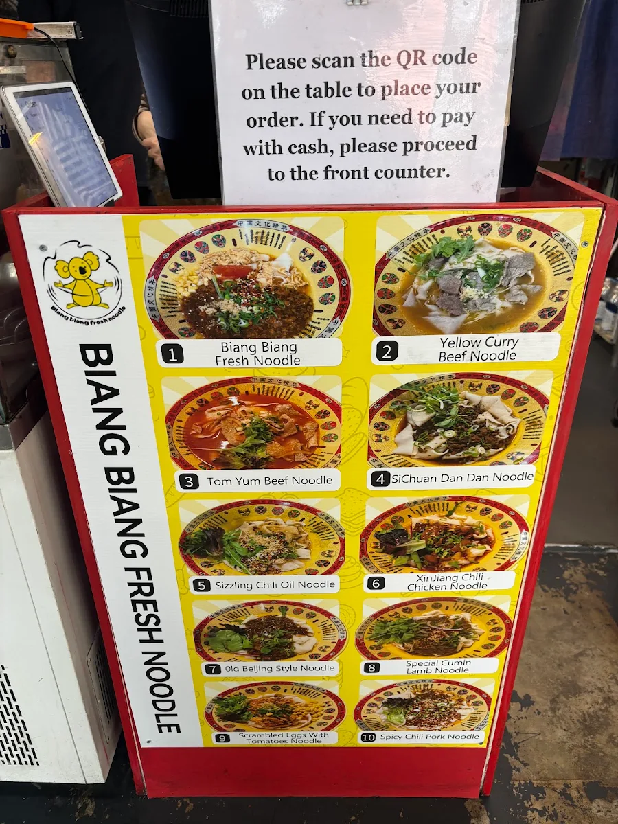 Menu, Biang Biang Fresh Noodle
