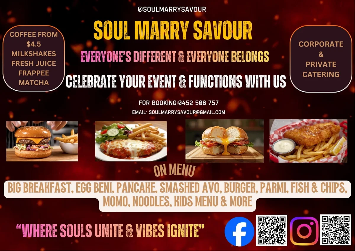 Menu, Soul Marry Savour