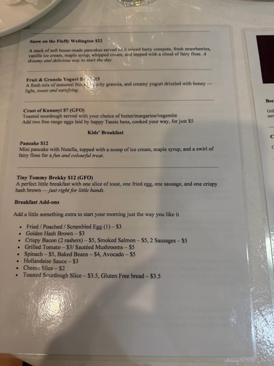 Menu, Soul Marry Savour