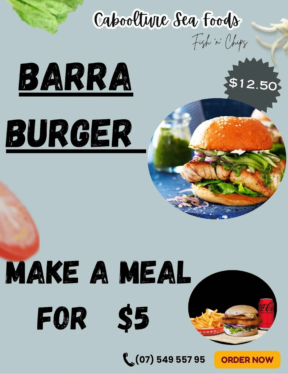 Menu, Caboolture Seafood Market (FISH & CHIPS SHOP)