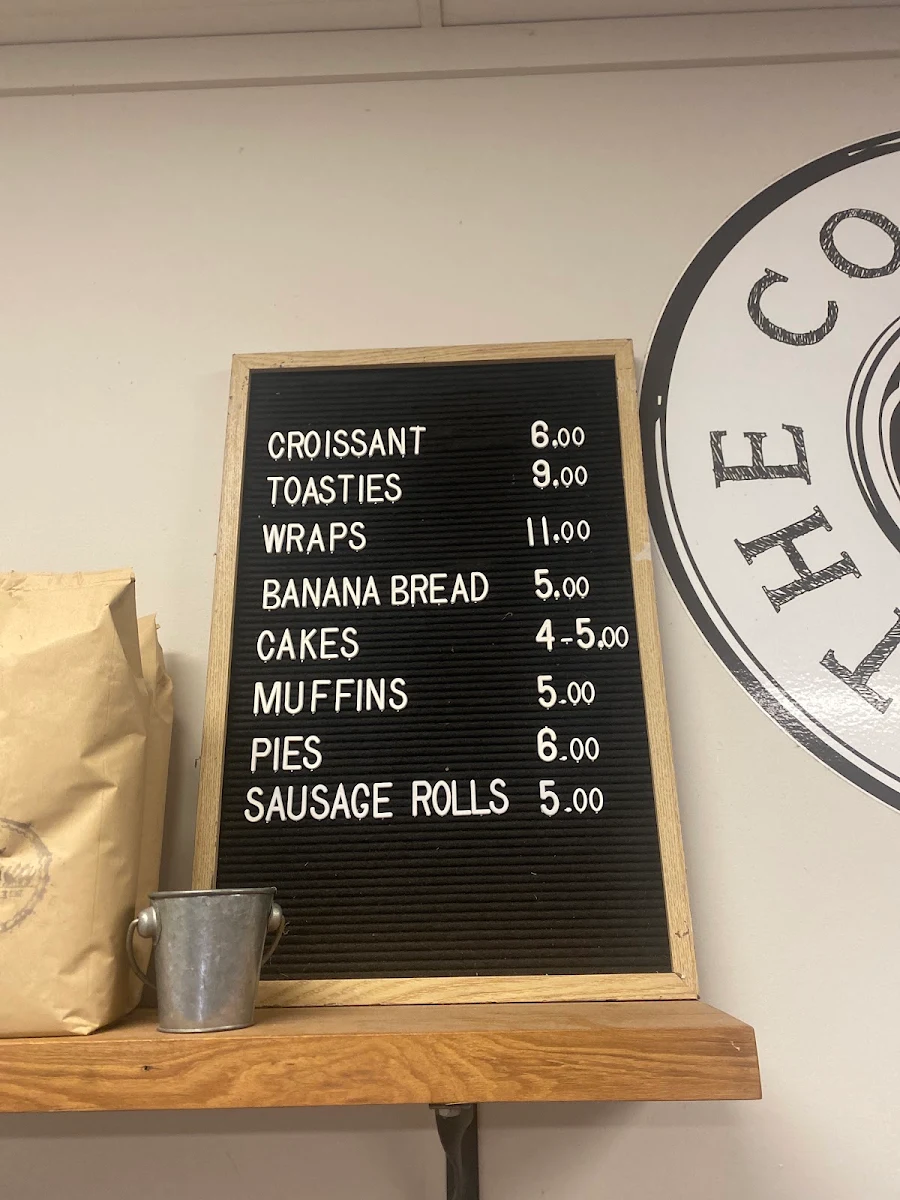 Menu, The Coffee Nook
