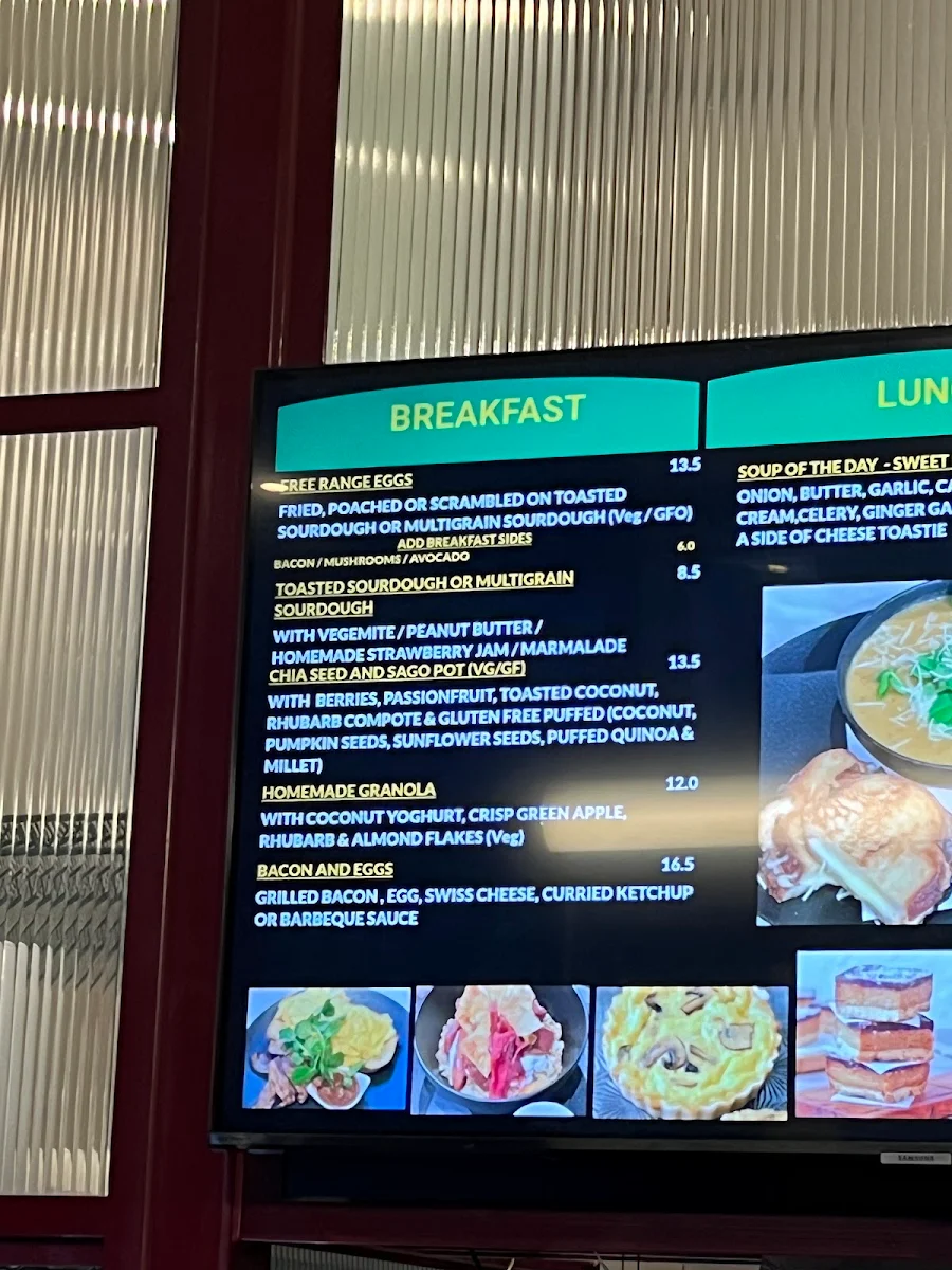 Menu, Saint Marc Rialto