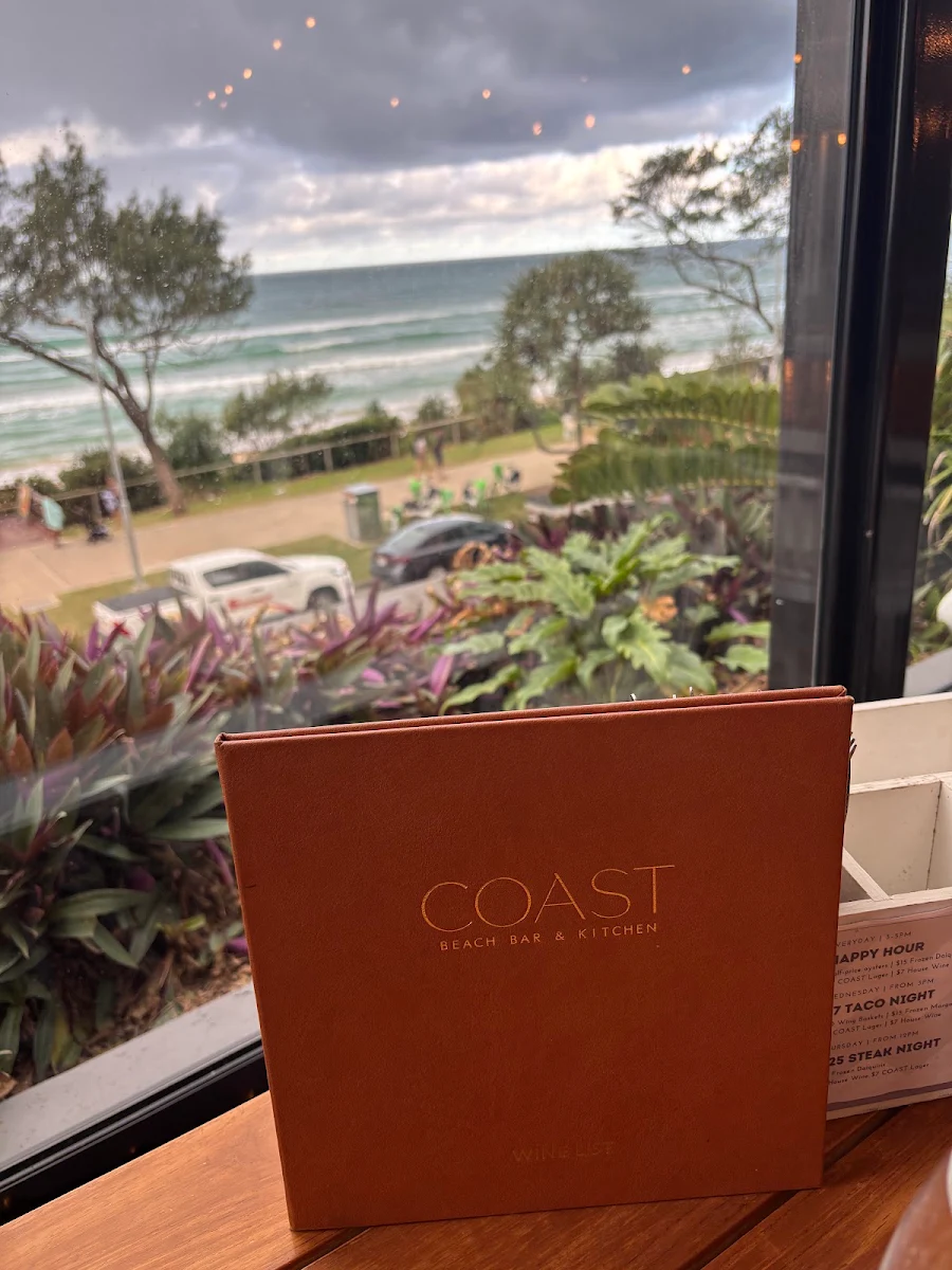 Menu, COAST