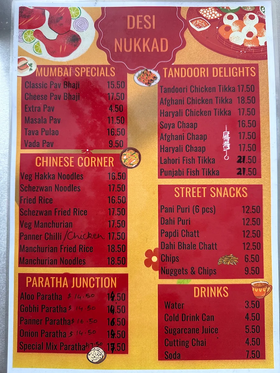 Menu, Desi Nukkad